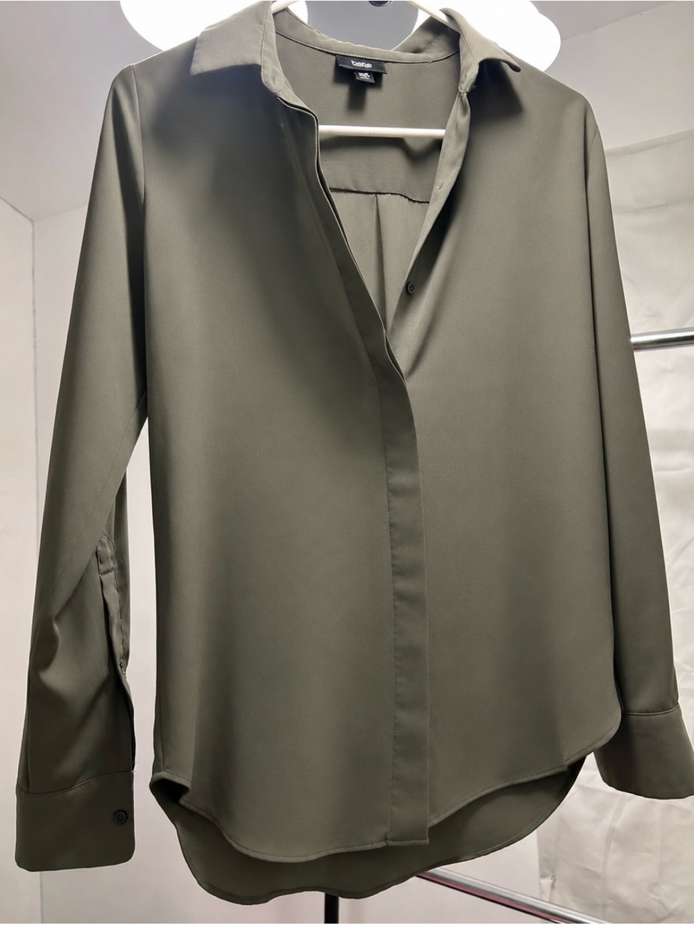 Target Olive Green Button-Down Blouse